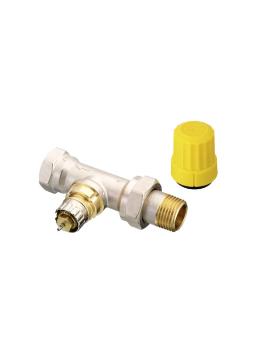 Vanne de radiateur RA-UR DN10 – Débit inversé, angle horizontal