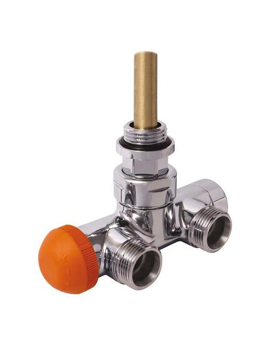 Herz Vanne 4 voies 50 mm – Vanne d’angle pour radiateur bitube