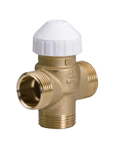 Vanne trois voies en laiton Watts 1/2"