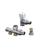 Vanne de radiateur RA-UR DN10 – Débit inversé, angle horizontal