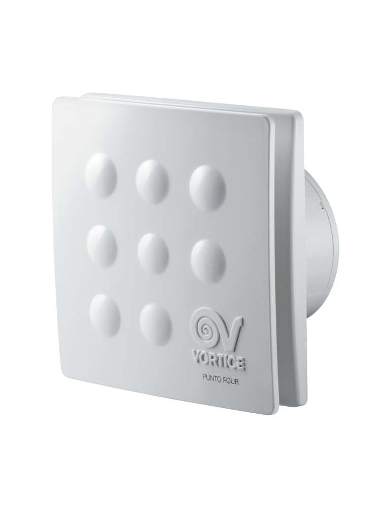 Vortice MFO 100/4" T – Ventilateur d’extraction mural 85 m³/h, 2400 tr/min – Blanc