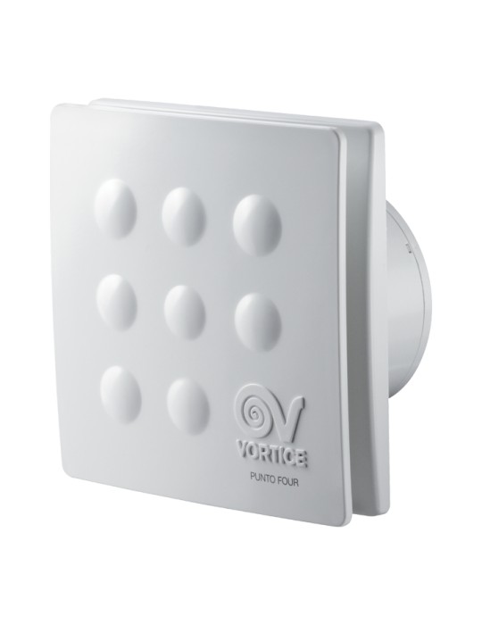 Vortice MFO 100/4" T – Ventilateur d’extraction mural 85 m³/h, 2400 tr/min – Blanc