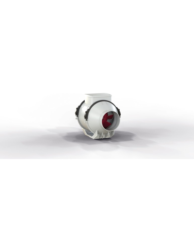 Ventilateur tubulaire Lineo 100 Q T Débit d'air jusqu'à 200 m³/h